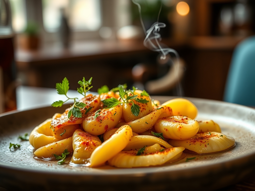 Gnocchi con mantequilla