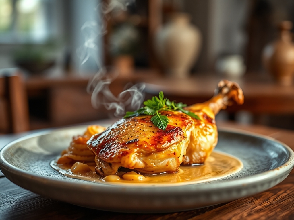 Pollo a la plancha jugoso