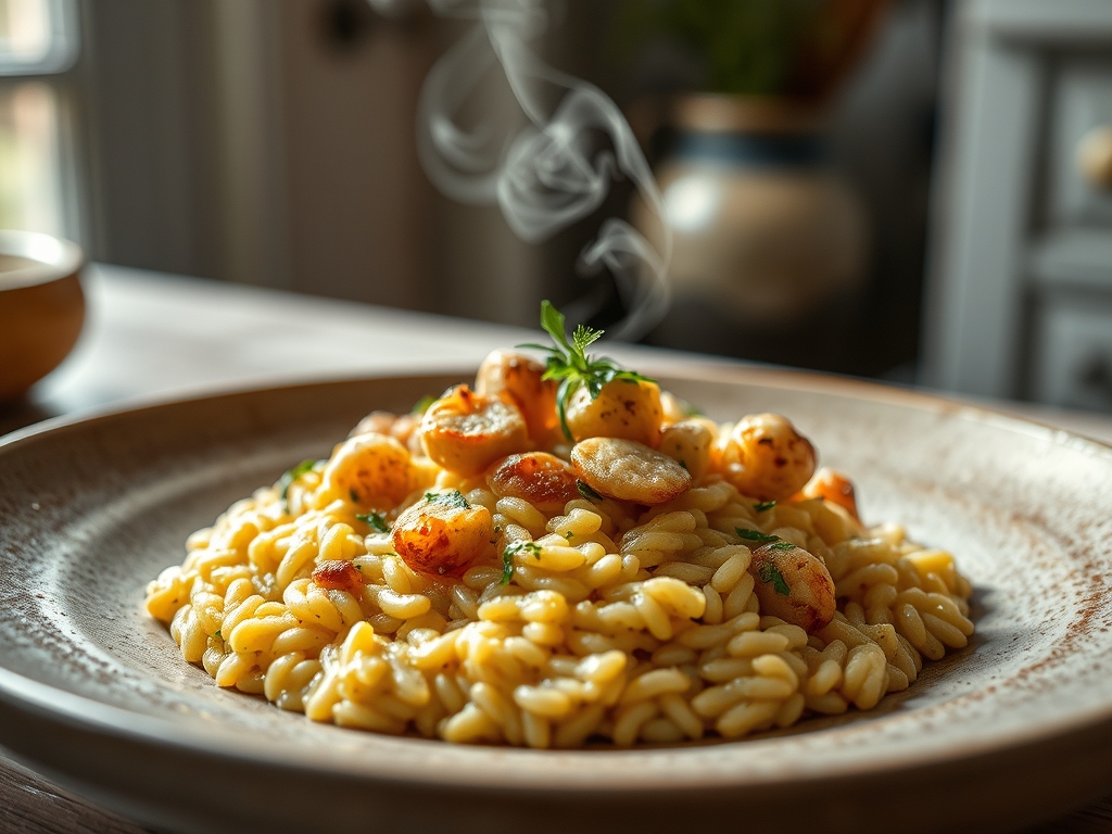 Risotto de champiñones fácil