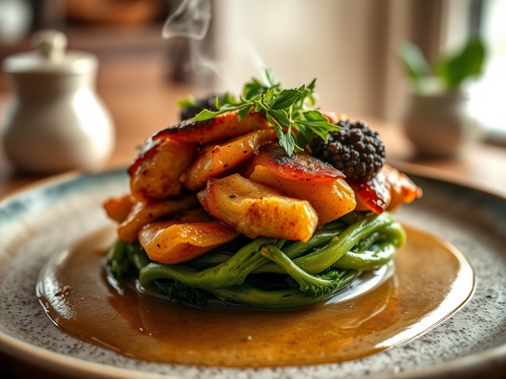 Ternera con brócoli