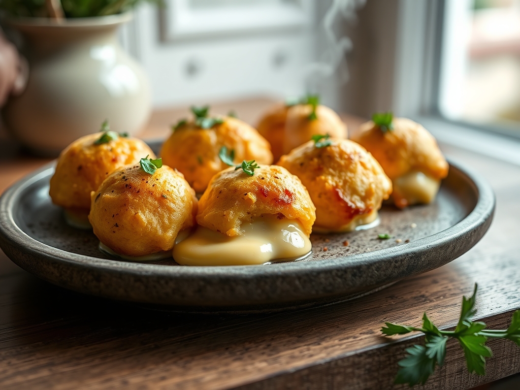 Bolitas de queso crema