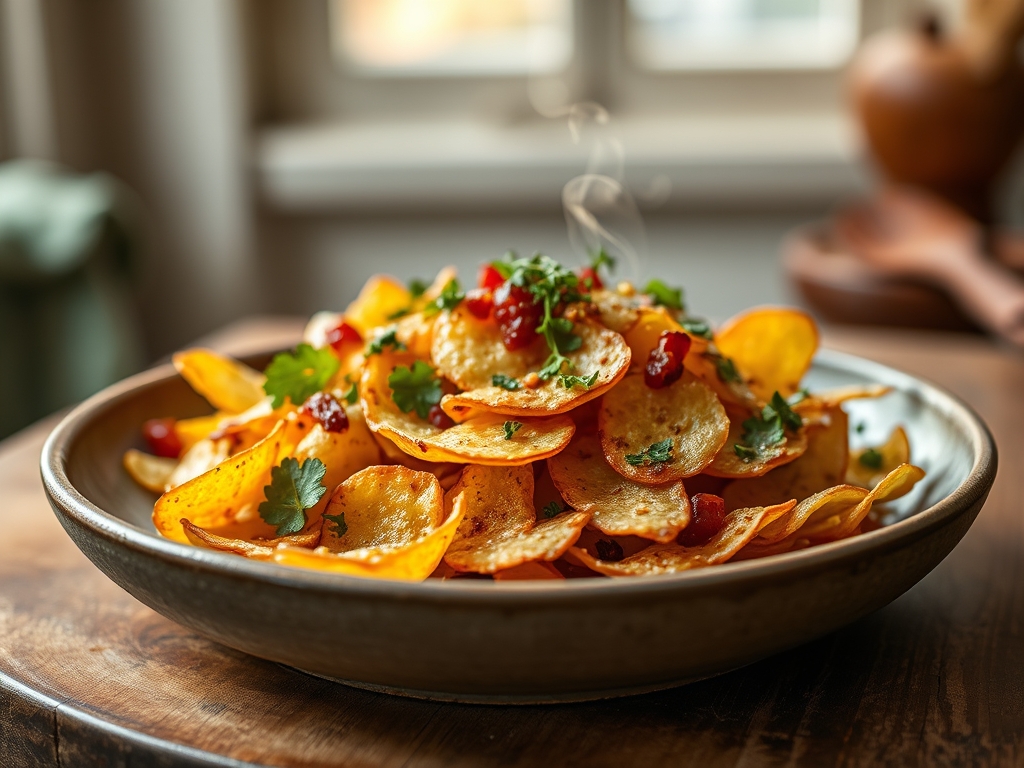 Nachos de manzana