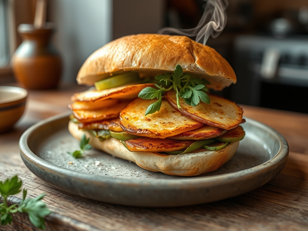 Sándwich de pepino inglés