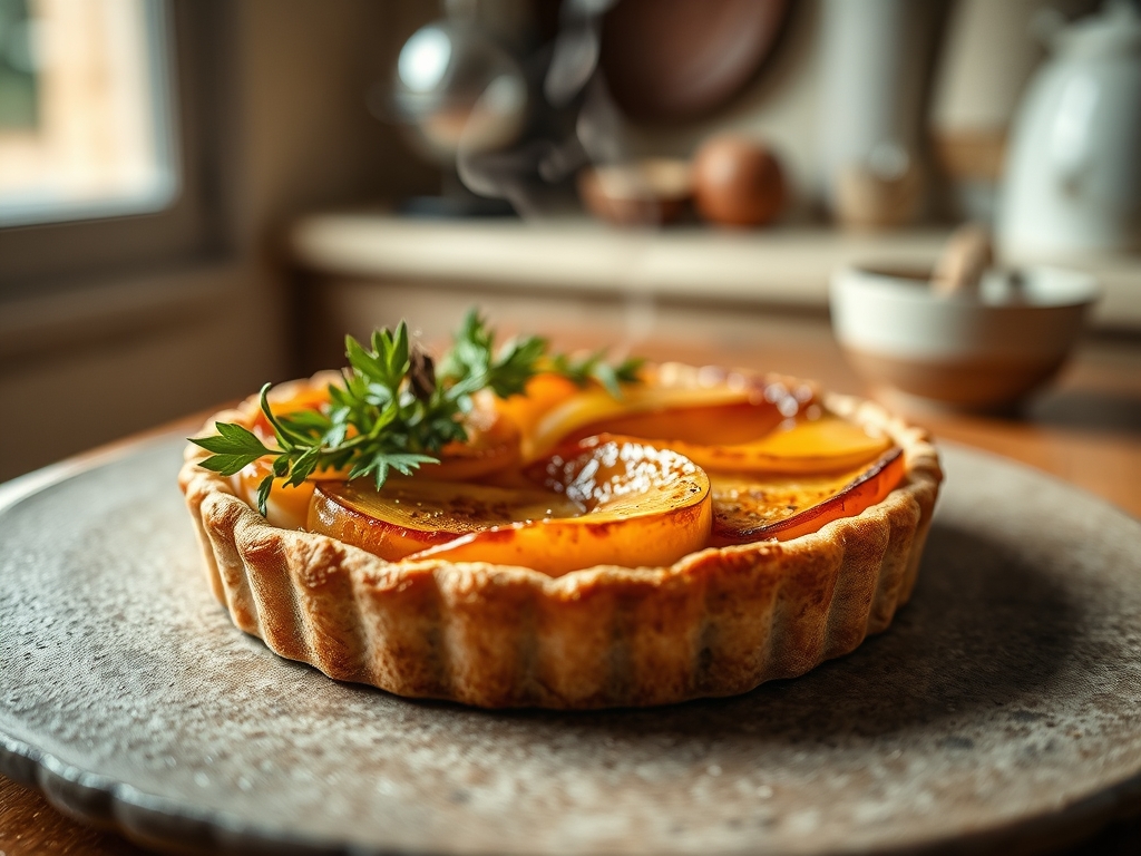 Tarta de manzana en sartén